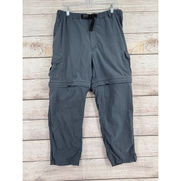Vintage REI Cargo Convertible Belted Hiking Pants Men's Small/32 Blue/Gray - Picture 1 of 11